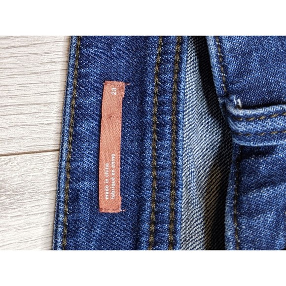 Anthropologie Pilcro & the Letterpress Side Stripe Slim Boyfriend Jeans Sz 28/ 6 - Picture 6 of 16